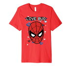 Tシャツ キャラクター ファッション トップス 海外モデル Marvel Valentine's Day Spider-Man Love Bug Portrait Premium T-ShirtTシャツ キャラクター ファッション トップス 海外モデル