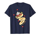 ぐでたま 空中でパンケーキ 半袖Tシャツ メンズ 【Sサイズ】 ネイビー ファッション トップス アメリカ