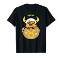 ぐでたま おうし座 半袖Tシャツ メンズ 【Sサイズ】 ブラック ファッション トップス アメリカ