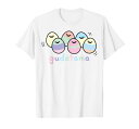 ぐでたま イースターエッグ 半袖Tシャツ メンズ 【Sサイズ】 ホワイト ファッション トップス アメリカ