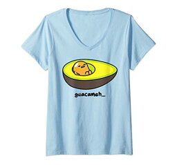 Tシャツ キャラクター ファッション トップス 海外モデル Womens Gudetama Guacameh Avocado Guacamole V-Neck T-ShirtTシャツ キャラクター ファッション トップス 海外モデル