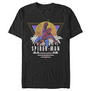 Tシャツ キャラクター ファッション トップス 海外モデル Marvel Men's Tropical Spiderman, Black, XXX-LargeTシャツ キャラクター ファッション トップス 海外モデル