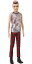 バービー バービー人形 ファッショニスタ Barbie Ken Fashionistas Doll #176 with Sculpted Brunette Ombre-Tipped Hair Wearing a Sleeveless Tie-dye Shirt, Red Plaid Pants & Black Boots, Toy for Kids 3 to 8 Years Oldバービー バービー人形 ファッショニスタ