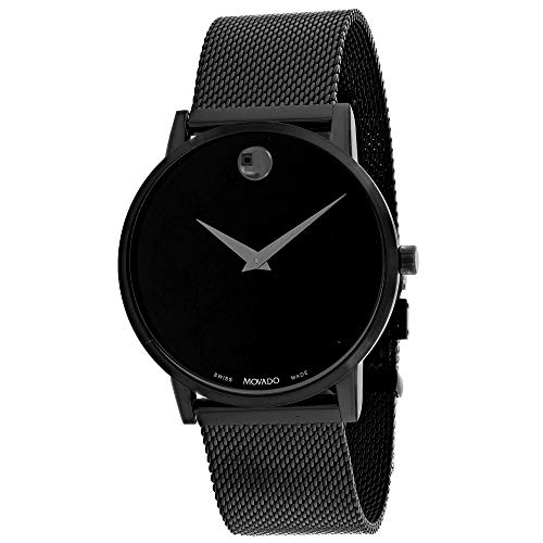 腕時計 モバード メンズ Movado Men 039 s Museum Classic Black PVD Stainless Steel Mesh Bracelet Watch 0607395腕時計 モバード メンズ