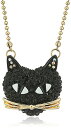 ベッツィ・ジョンソン ネックレス Betsey Johnson アメリカ 日本未発売 Betsey Johnson Pave Cat Pendant Necklace, 16