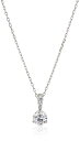 スワロフスキー ネックレス クリスタル SWAROVSKI 海外モデル SWAROVSKI 7 mm Solitaire Pendant Necklace Cz White One Sizeスワロフスキー ネックレス クリスタル SWAROVSKI 海外モデル