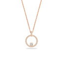 スワロフスキー ネックレス クリスタル SWAROVSKI 海外モデル SWAROVSKI Creativity Collection Women's Necklace, Intertwined circle Pendant with White Crystals and Rose-Gold Tone Plated Chainスワロフスキー ネックレス クリスタル SWAROVSKI 海外モデル