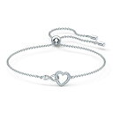 スワロフスキー アクセサリー 海外モデル Swarovski Infinity Heart Bracelet with White Crystals, Infinity Symbol and Heart Intertwined on a Rhodium Plated Adjustable Chainスワロフスキー アクセサリー 海外モデル