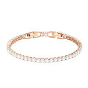 スワロフスキー アクセサリー 海外モデル Swarovski Tennis Deluxe Collection Women's Tennis Bracelet, Sparkling White Crystals with Rose-Gold Tone Plated Bandスワロフスキー アクセサリー 海外モデル