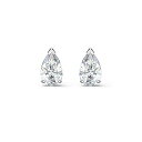 スワロフスキー アクセサリー 海外モデル Swarovski Attract Stud Earrings, Clear Drop-Cut Stones in a Rhodium-Finished Setting, Part of the Swarovski Attract Collectionスワロフスキー アクセサリー 海外モデル