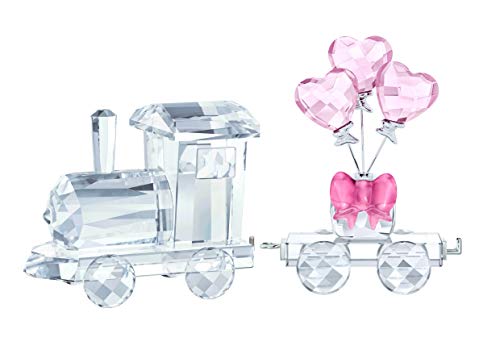 スワロフスキー クリスタル 置物 オーナメント SWAROVSKI SWAROVSKI Crystal Set of 2 Locomotive (#5364562) & Heart Balloons Wagon (#5428615) Figurinesスワロフスキー クリスタル 置物 オーナメント SWAROVSKI