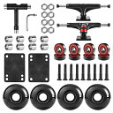 ウィール タイヤ スケボー スケートボード 海外モデル AXDT Skateboard Wheels Set,Include Skateboard Trucks...