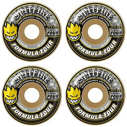 ウィール タイヤ スケボー スケートボード 海外モデル Spitfire Formula 4 99a Conical 52mm White W/Yellow & Black Skateboard Wheels (Set of 4)ウィール タイヤ スケボー スケートボード 海外モデル