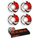 ウィール タイヤ スケボー スケートボード 海外モデル Spitfire 52mm Wheels Bighead White/Red Skateboard Wh...