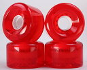 ウィール タイヤ スケボー スケートボード 海外モデル Super Blanks 65mm 78a Gel Soft Cruising Skateboard Wheels (Clear Red)ウィール タイヤ スケボー スケートボード 海外モデル