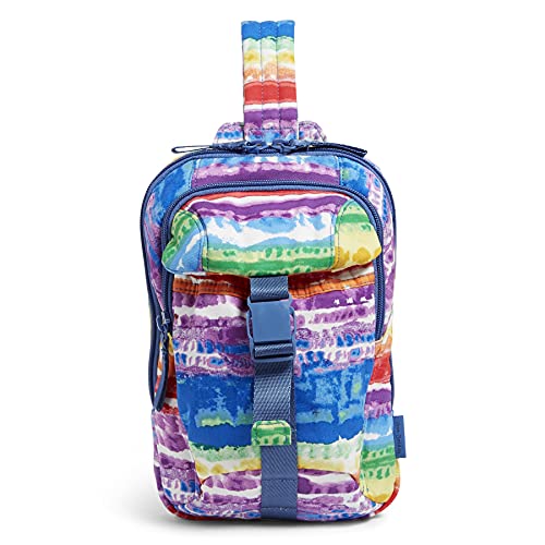 Fubh[ xubh[ AJ t_B}CA~ { Vera Bradley Women's Cotton Utility Sling Backpack, Love Stripe - Recycled Cotton, One SizeFubh[ xubh[ AJ t_B}CA~ {