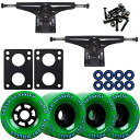 ウィール タイヤ スケボー スケートボード 海外モデル TGM Skateboards Core 6.0 Black Longboard Trucks Whee...