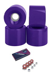 ウィール タイヤ スケボー スケートボード 海外モデル Cal 7 70mm Longboard Skateboard Wheels + ABEC 7 Bearings and Spacers Set (Purple)ウィール タイヤ スケボー スケートボード 海外モデル