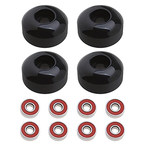 ウィール タイヤ スケボー スケートボード 海外モデル Create idea 4X 95A Skateboard Wheels 52x32mm Black with 8X S608 Skateboard Bearings Anti-Slip Drift Freeline Indoors Outdoors for Grils and Boysウィール タイヤ スケボー スケートボード 海外モデル