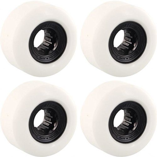 ウィール タイヤ スケボー スケートボード 海外モデル Powerflex Skateboards Gumball White / Black Skateboard Wheels - 60mm 83b (Set of 4)ウィール タイヤ スケボー スケートボード 海外モデル