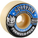 ウィール タイヤ スケボー スケートボード 海外モデル Spitfire Wheels Formula Four Conical White / Blue Sk...