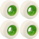   ܡ ȥܡ ǥ Powerflex Skateboards Rock Candy White/Clear Green Skateboard Wheels - 58mm 84b (Set of 4)  ܡ ȥܡ ǥ