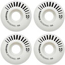 ウィール タイヤ スケボー スケートボード 海外モデル Warehouse Street Vents White Skateboard Wheels - 53m...