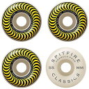 ウィール タイヤ スケボー スケートボード 海外モデル Spitfire Skateboard Wheels F4 Classics 99A Yellow/Wh...