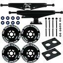 ウィール タイヤ スケボー スケートボード 海外モデル TGM Skateboards Core 7.0 Black Longboard Trucks Whee...