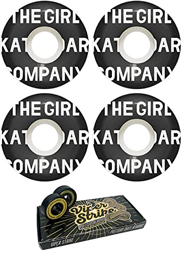 ウィール タイヤ スケボー スケートボード 海外モデル Girl 52mm Skateboards Sans Conical White Skateboard Wheels - 99a with Viper Strike 8mm Precision ABEC 7 Skateboard Bearings - Bundle of 2 Itemsウィール タイヤ スケボー スケートボード 海外モデル