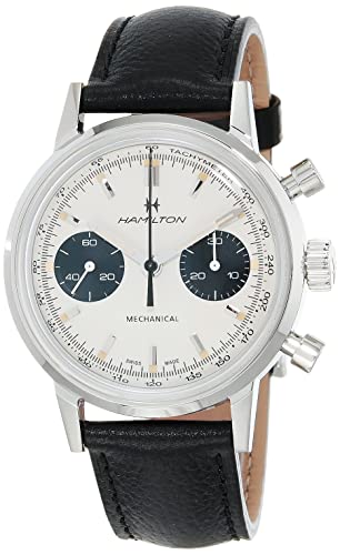 腕時計 ハミルトン メンズ Hamilton Watch American Classic Intra-Matic Mechanical Chronograph H Watch 40mm Case, White Dial, Black Leather Strap (Model: H38429710)腕時計 ハミルトン メンズ