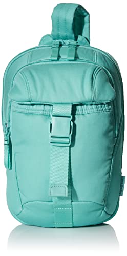 Fubh[ xubh[ AJ t_B}CA~ { Vera Bradley Women's Cotton Utility Sling Backpack, Turquoise Sky - Recycled Cotton, One SizeFubh[ xubh[ AJ t_B}CA~ {
