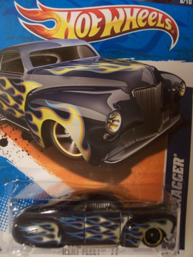 ホットウィール マテル ミニカー ホットウイール Hot Wheels 2011 Heat Fleet 8/10 Tail Dragger Lightning White and Blue Flames on Navy 98/244ホットウィール マテル ミニカー ホットウイール