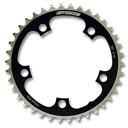 チェーンリング ギア パーツ 自転車 コンポーネント ?371-0236A FSA Unisex's Pro Road N10/11 110BCD Chainring-Black and silver, 110 x 36tチェーンリング ギア パーツ 自転車 コンポーネント ?371-0236A