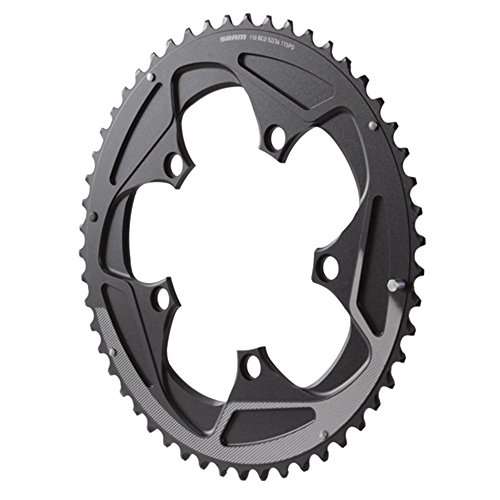   ѡ ž ݡͥ 11.6218.016.000 SRAM 52 Tooth 11-Speed 110mm BCD Yaw Chainring Black with Silver Trim, Use with 36 or 38T  ѡ ž ݡͥ 11.6218.016.000