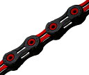 チェーン パーツ 自転車 コンポーネント サイクリング 13008871 KMC X10-SL DLC 10 Speed Chain, Black/Red, 1...