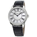 rv tfbNRX^g fB[X Ladies' Frederique Constant Classic Quartz Black Leather Diamond Watch FC-220MPW3BD6rv tfbNRX^g fB[X