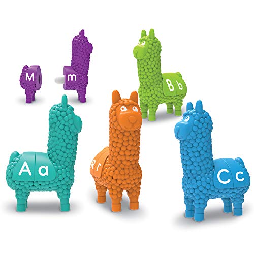 知育玩具 パズル ブロック ラーニングリソース Learning Resources Snap-n-Learn Llamas - 26 Pieces, Ages 18 months Toddler Learning Toys, Alphabet Learning Toys for Toddlers, Preschool Learning Toys, ABC for Ki知育玩具 パズル ブロック ラーニングリソース