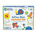 知育玩具 パズル ブロック ラーニングリソース Learning Resources Pattern Block Activity Set, 20 Double...