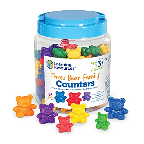 知育玩具 パズル ブロック ラーニングリソース Learning Resources Three Bear Family Counters - 96 Pieces. Ages 3 Preschool Learning Toys, Counting Toys for Toddler, Social Emotional Learning Toys, Therapy Too知育玩具 パズル ブロック ラーニングリソース