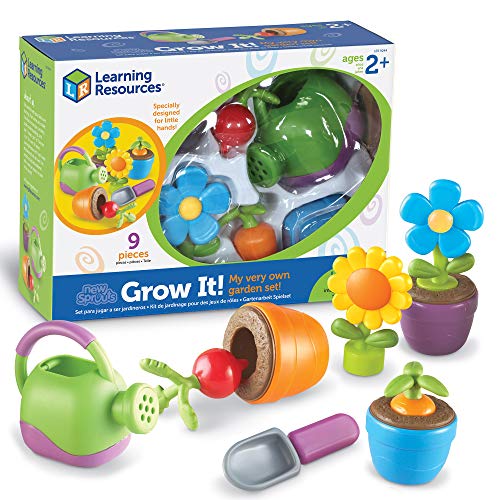 知育玩具 パズル ブロック ラーニングリソース Learning Resources New Sprouts Grow It Toddler Gardening Set - 9 Pieces, Ages 2 Toddler Learning Toys, Garden Toys for Kids, Spring and Easter Toys for Boys and知育玩具 パズル ブロック ラーニングリソース