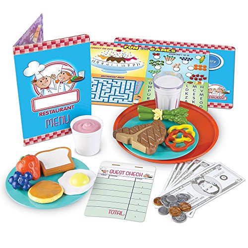 知育玩具 パズル ブロック ラーニングリソース Learning Resources Serve It Up Play Restaurant - 35 Pieces, Ages 3 Play Restaurant Set, Pretend Restaurant for Kids, Toddler Learning Toys知育玩具 パズル ブロック ラーニングリソース