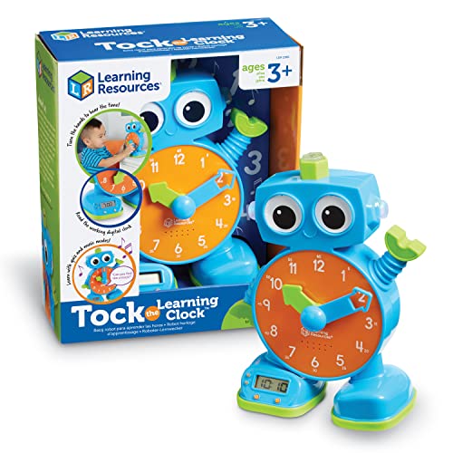 知育玩具 パズル ブロック ラーニングリソース Learning Resources Tock The Learning Clock - 1 Piece, Ages 3 Educational Talking Teaching Clock, Toy Clock for Toddlers, Educational Toys for Kids知育玩具 パズル ブロック ラーニングリソース