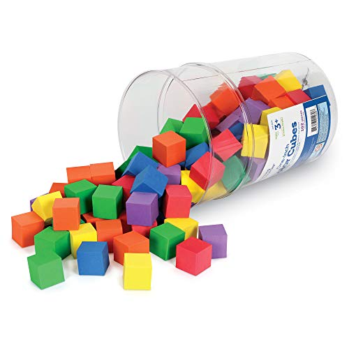知育玩具 パズル ブロック ラーニングリソース Learning Resources Hands-On Soft Color Cubes, Counting Blocks for Kids, Set of 102, Assorted Colors, Ages 3 知育玩具 パズル ブロック ラーニングリソース