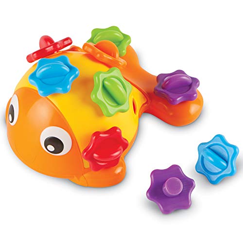 知育玩具 パズル ブロック ラーニングリソース Learning Resources Finn the Fine Motor Fish - 12 Pieces, Ages 18 months Fine Motor and Sensory Toy, Counting Color Recognition Toys, Educational Toys for Toddl知育玩具 パズル ブロック ラーニングリソース