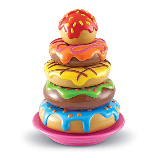 知育玩具 パズル ブロック ラーニングリソース Learning Resources Smart Snacks Stack 039 em Up Doughnuts - 7 Pieces, Ages 18 months Fine Motor Skills Toys, Toddler Counting Toys, Donut Toys, Educational Toys for知育玩具 パズル ブロック ラーニングリソース