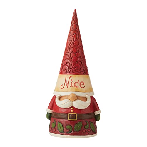 エネスコ Enesco 置物 インテリア 海外モデル アメリカ Enesco Jim Shore Heartwood Creek Christmas Gnome Naughty and Nice Double-Sided Figurine, 8.27 Inch, Multicolor, Redエネスコ Enesco 置物 インテリア 海外モデル アメリカ