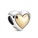 パンドラ ブレスレット チャーム アクセサリー ブランド PANDORA Domed Golden Heart Charmパンドラ ブレスレット チャーム アクセサリー ブランド