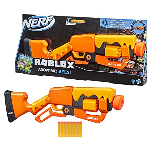 ʡ ꥫ ľ͢ եȥ ե NERF Roblox Adopt Me!: Bees! Lever Action Dart Blaster, Rotating 8-Dart Drum, 8 Elite Darts, Code to Unlock in-Game Virtual Itemʡ ꥫ ľ͢ եȥ ե