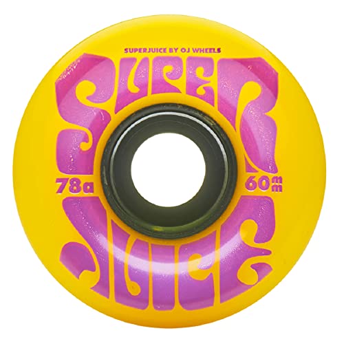 ウィール タイヤ スケボー スケートボード 海外モデル OJ Skateboard Wheels Super Juice 60mm 78a Skateboard Wheels - Yellowウィール タイヤ スケボー スケートボード 海外モデル 1